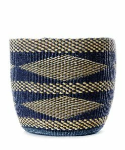 Deals NOMADIC Store 4 GHANA Midnight Diamond Handwoven Bolga Bin HOME