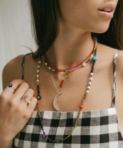 GREECE JEWELRY Jessica Pearl Beaded Choker