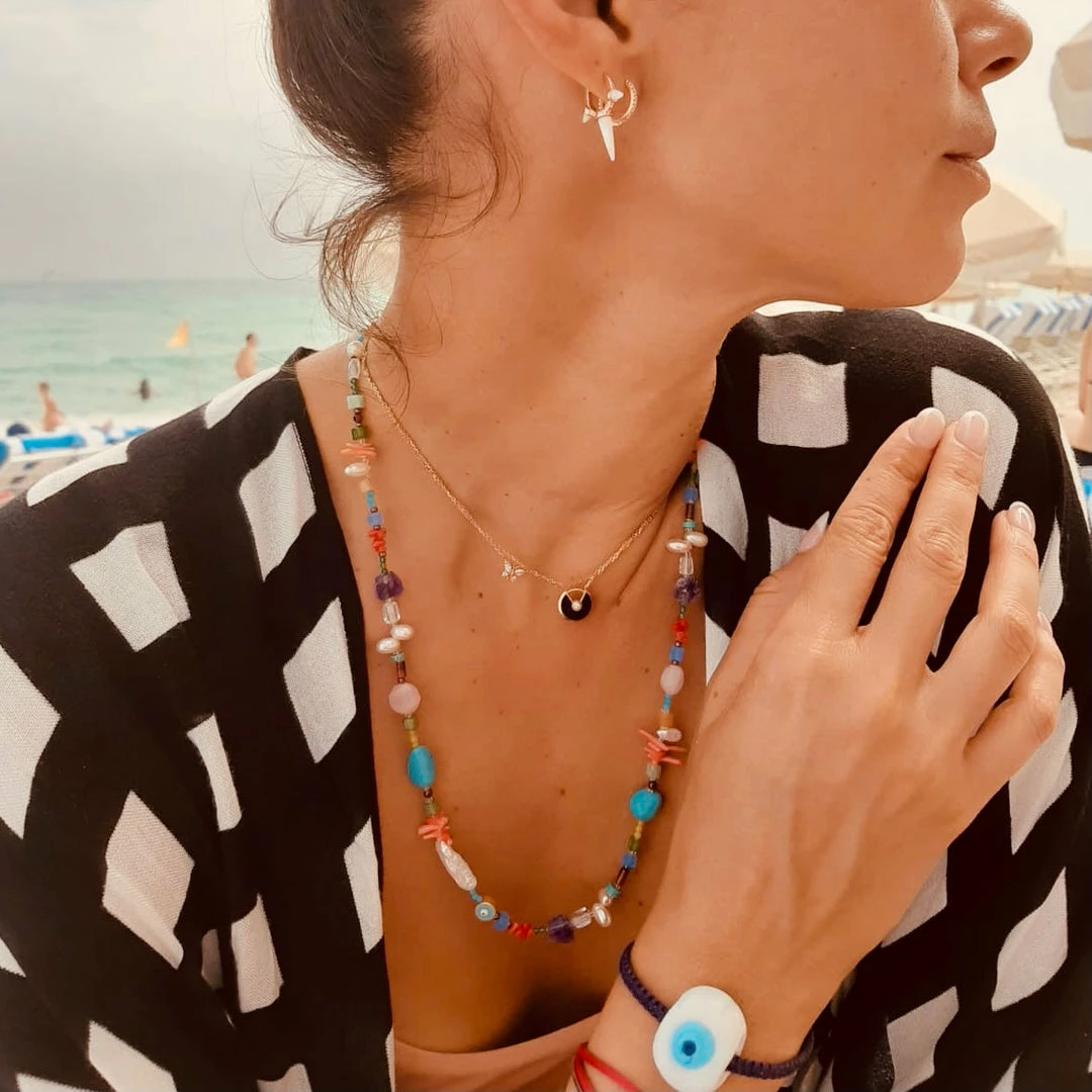 GREECE Julia Mixed Gem Choker 4 GREECE Julia Mixed Gem Choker