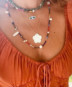 GREECE JEWELRY Matcha Beaded Choker