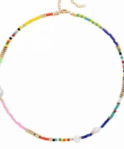 GREECE JEWELRY Jessica Pearl Beaded Choker