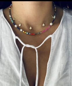GREECE JEWELRY Jessica Pearl Beaded Choker
