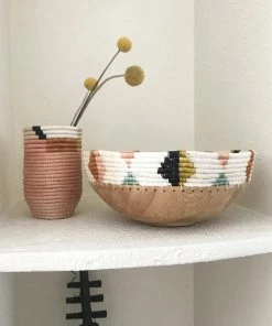 RWANDA Desert Flower Wooden Bowl 9 RWANDA Desert Flower Wooden Bowl