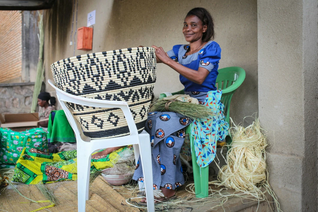 RWANDA Imani Short Floor Basket 5 RWANDA Imani Short Floor Basket