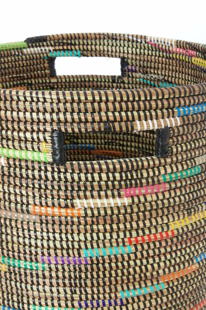 SENEGAL HOME Sable Swirl Flat Lid Storage Basket 5 SENEGAL HOME Sable Swirl Flat Lid Storage Basket