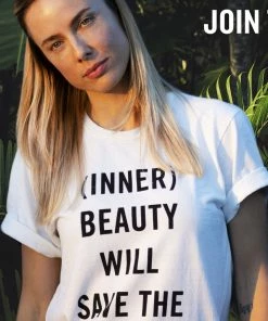 UNITED STATES (Inner) Beauty Will Save The Word T-Shirt CLOTHING